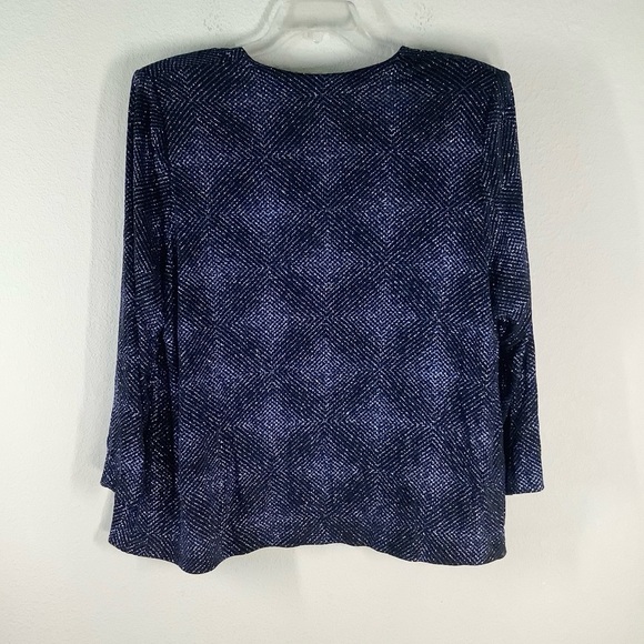 ALEX EVENINGS 2-Piece Evening Gown Set Glitter Jacket & Maxi Wedding 22W PETITE - Picture 12 of 14